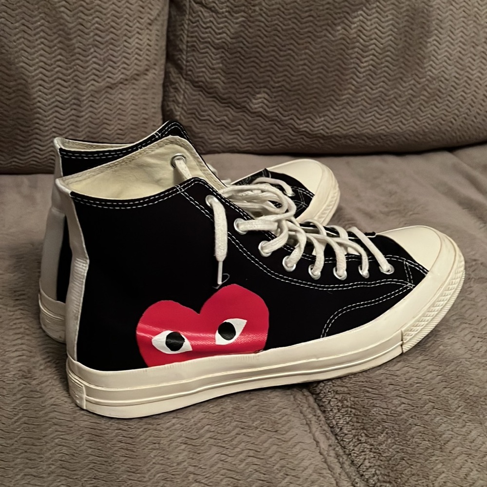 CONVERSE X COMME DES GARCONS PLAY ALL STAR CHUCK '70 HI - BLACK